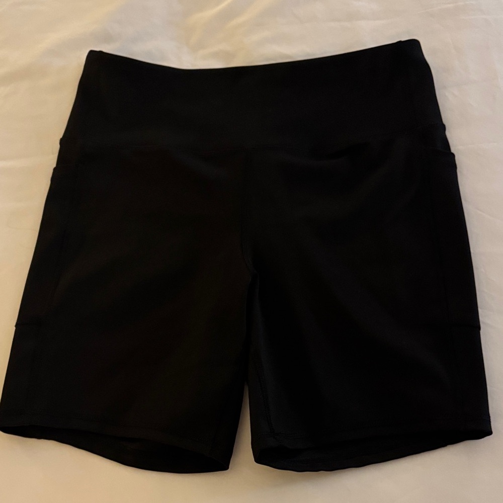 Body Glove Classic Black Bike Shorts Size Large With Side Pockets